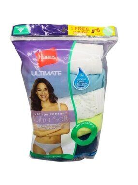 Hanes Women’s 8 XL Cotton Bikini Panties 6 Pairs